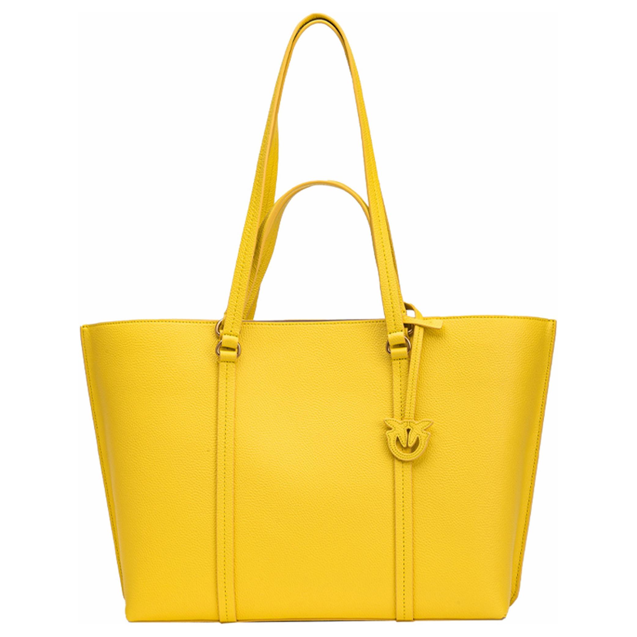 PINKO Кожаная сумка-шоппер большая женская бананово-желтая
PINKO Кожаная сумка-шоппер большая женская бананово-желтая