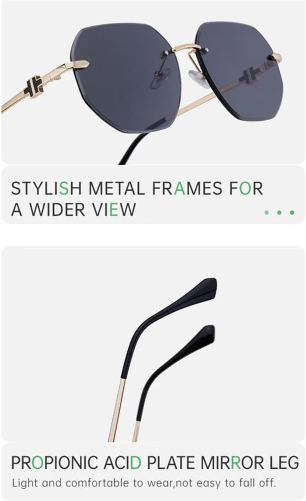 Женские солнцезащитные очки без оправы для активного отдыха на природе, винтажные модные очки для женщин, очки с защитой от УФ-излучения UV400 HDUBFY, C4
Женские солнцезащитные очки без оправы для активного отдыха на природе, винтажные модные очки для женщин, очки с защитой от УФ-излучения UV400 HDUBFY, C4