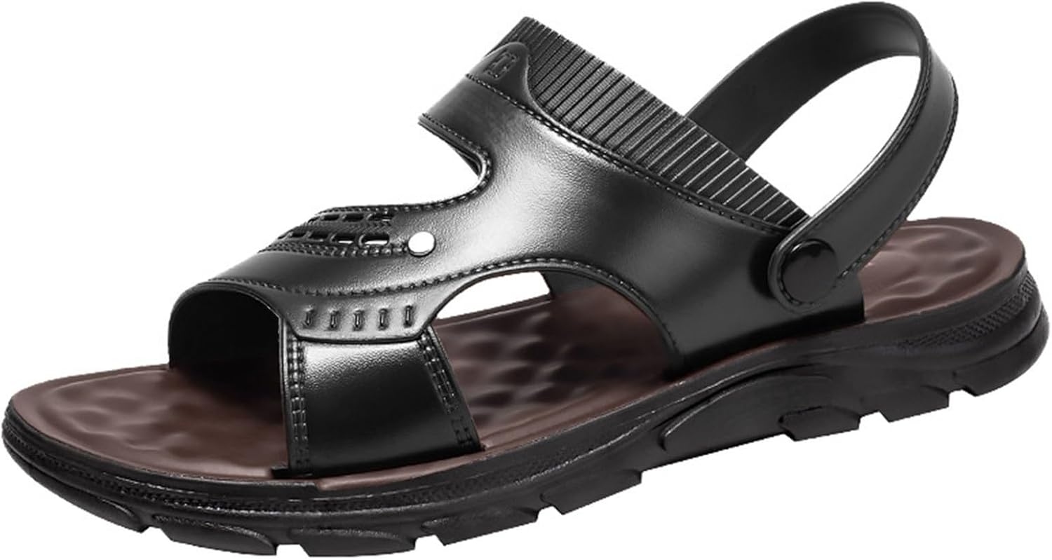 Мужские сандалии из кожи для активного отдыха, повседневные, с открытым носком, легкие для прогулок на улице и на пляже, противоскользящие, дышащие, для походов и пляжного отдыха Generic, черный
Мужские сандалии из кожи для активного отдыха, повседневные, с открытым носком, легкие для прогулок на улице и на пляже, противоскользящие, дышащие, для походов и пляжного отдыха Generic, черный