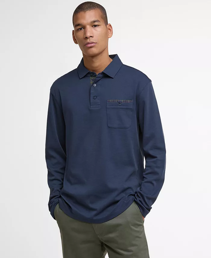 Мужская поло с длинным рукавом премиум-класса Tailored Fit Corpatch Barbour, синий
Мужская поло с длинным рукавом премиум-класса Tailored Fit Corpatch Barbour, синий