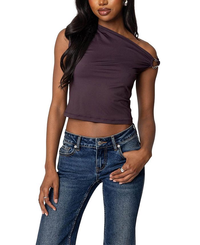 Абстрактное металлическое кольцо Асимметричный топ Edikted, фиолетовый
Абстрактное металлическое кольцо Асимметричный топ Edikted, фиолетовый