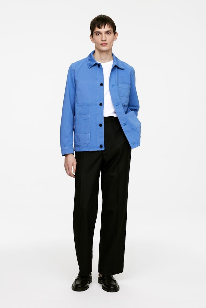 Верхняя рубашка из окрашенной саржи Arket, синий
Верхняя рубашка из окрашенной саржи Arket, синий