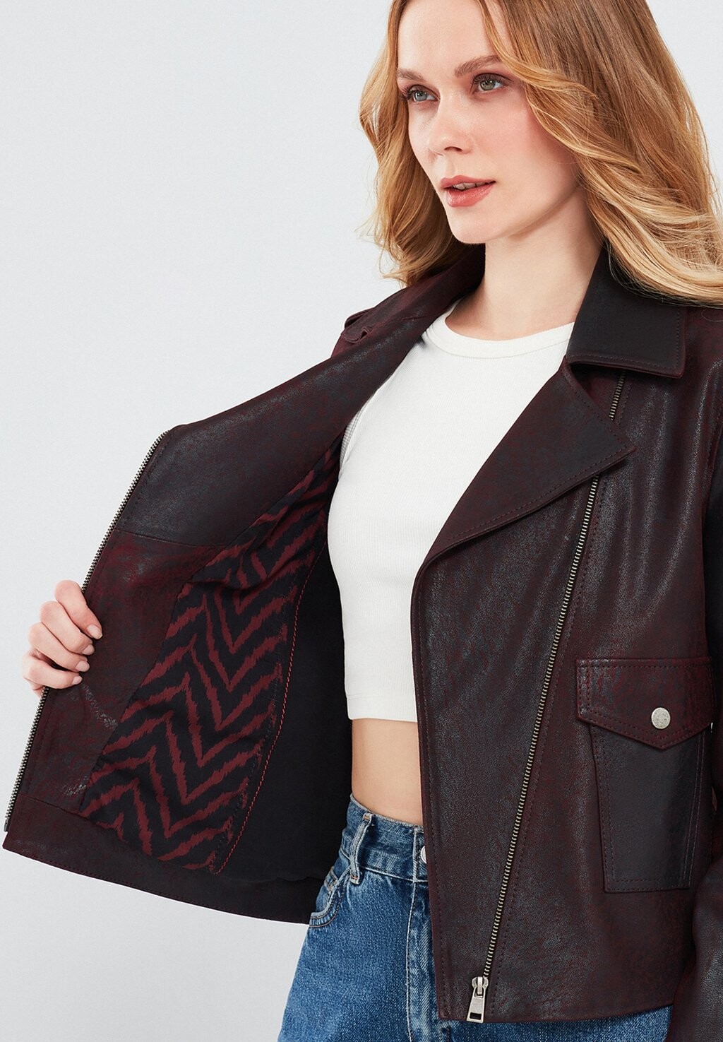 Кожаная куртка Derimod, темно-красный
Кожаная куртка Derimod, темно-красный