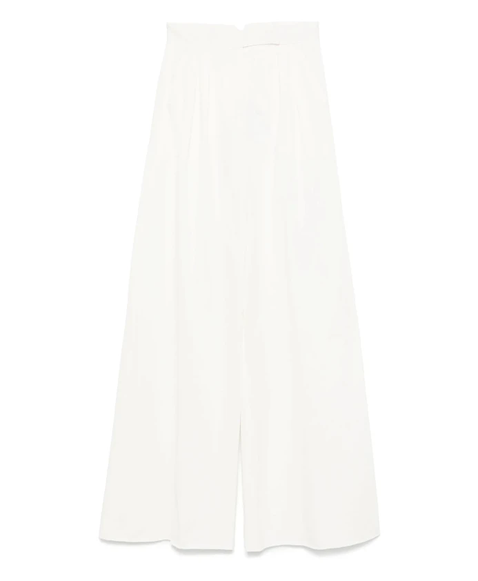 Элегантные шерстяные брюки с широкими штанинами Max Mara, белый
Элегантные шерстяные брюки с широкими штанинами Max Mara, белый