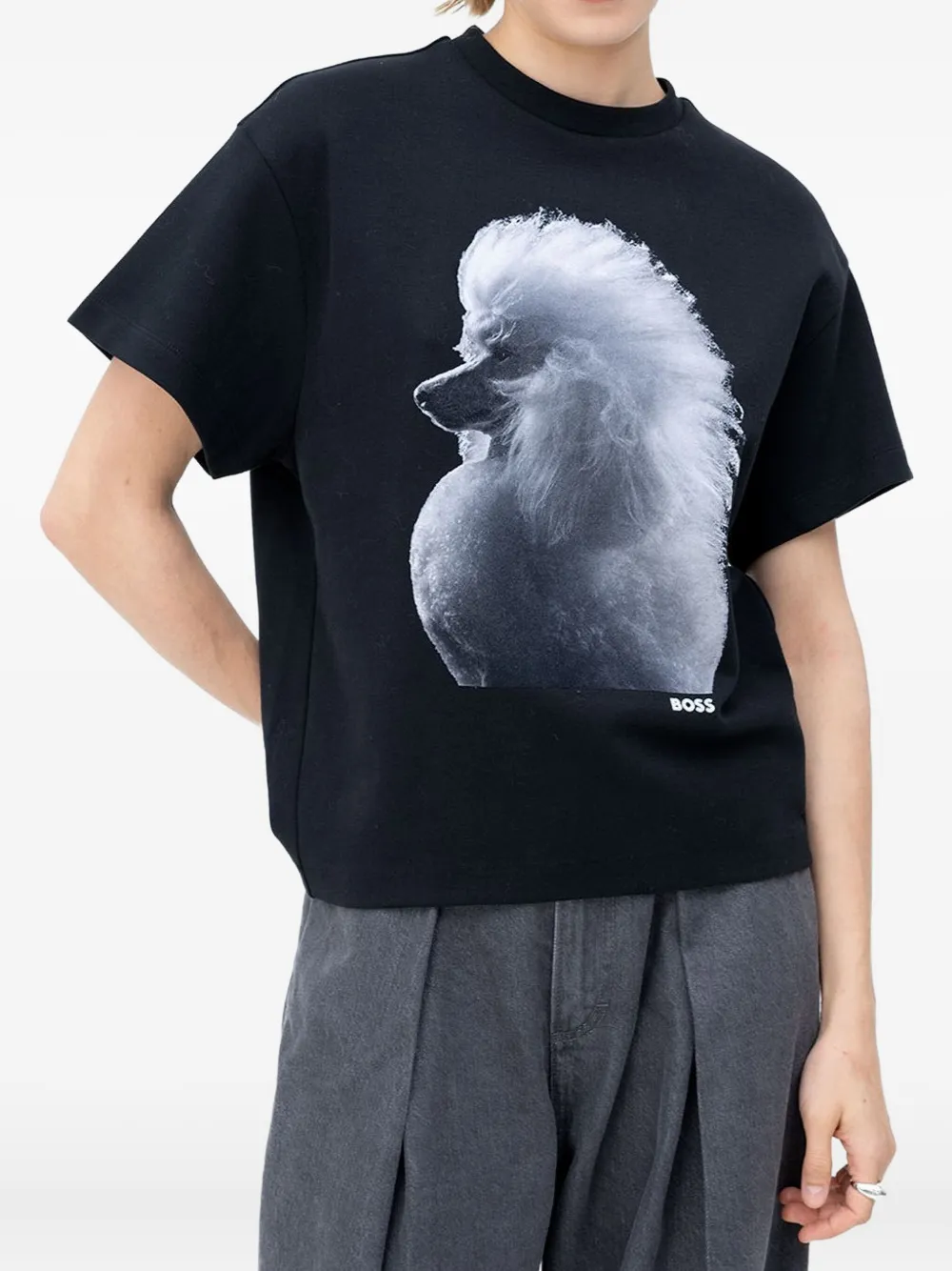 Футболка с принтом собаки Boss, черный
Футболка с принтом собаки Boss, черный