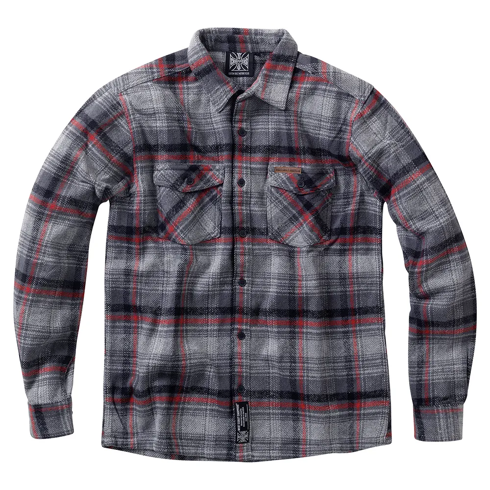 Рубашка с длинным рукавом West Coast Choppers Rigid Flannel, серый
Рубашка с длинным рукавом West Coast Choppers Rigid Flannel, серый