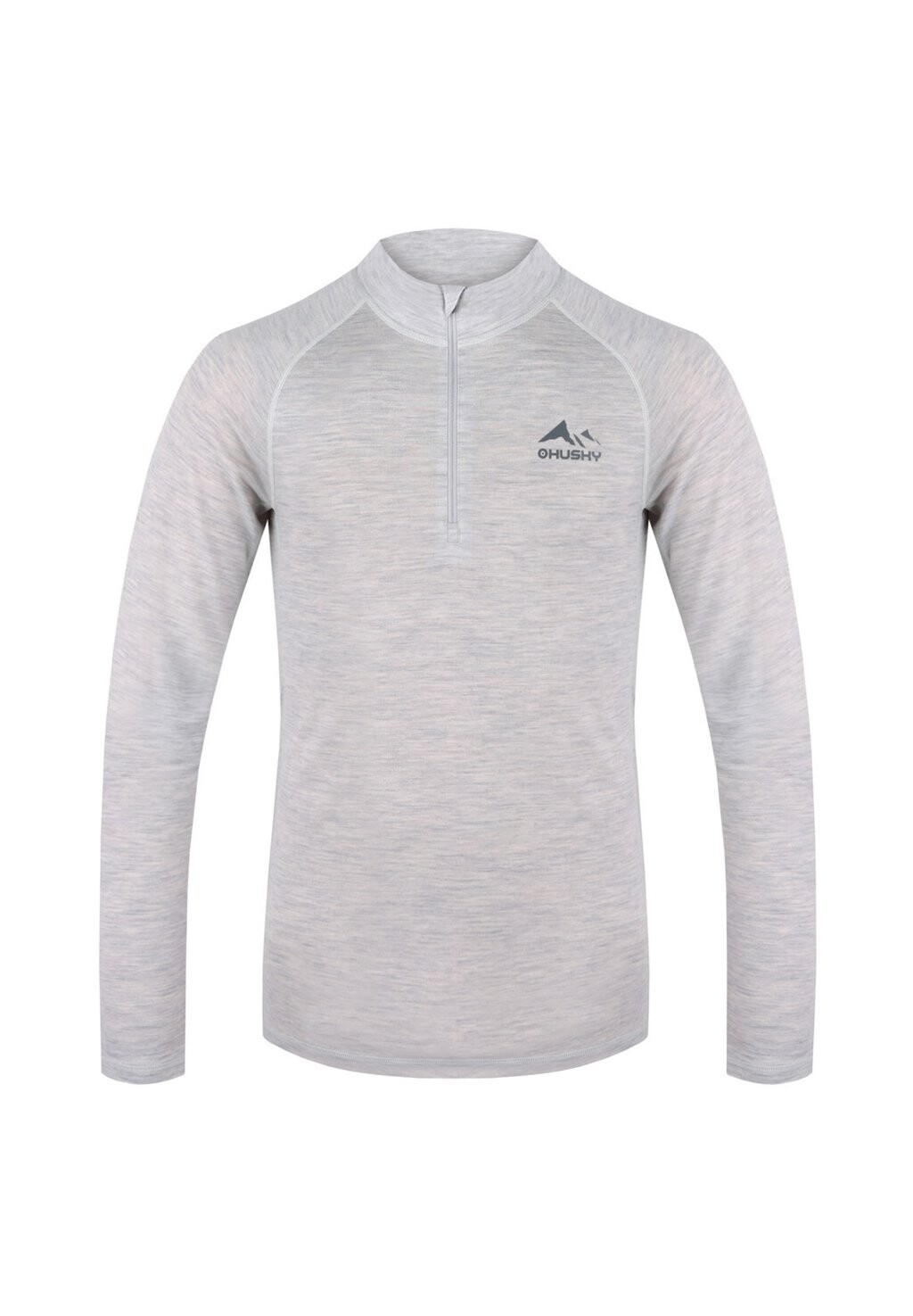Топ с длинными рукавами ZIP Husky, светло-серый 
Топ с длинными рукавами ZIP Husky, светло-серый