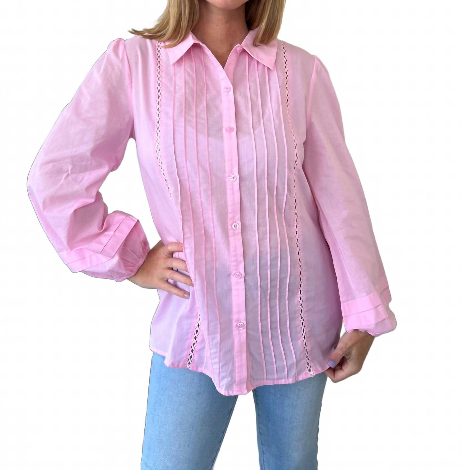 Рубашка Cora на пуговицах в светло-розовом цвете Lalavon
Рубашка Cora на пуговицах в светло-розовом цвете Lalavon