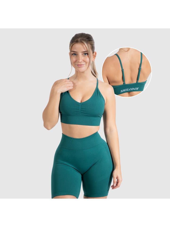 SMILODOX Спортивный бюстгальтер Maria Solid Scrunch, темно-зеленый
SMILODOX Спортивный бюстгальтер Maria Solid Scrunch, темно-зеленый