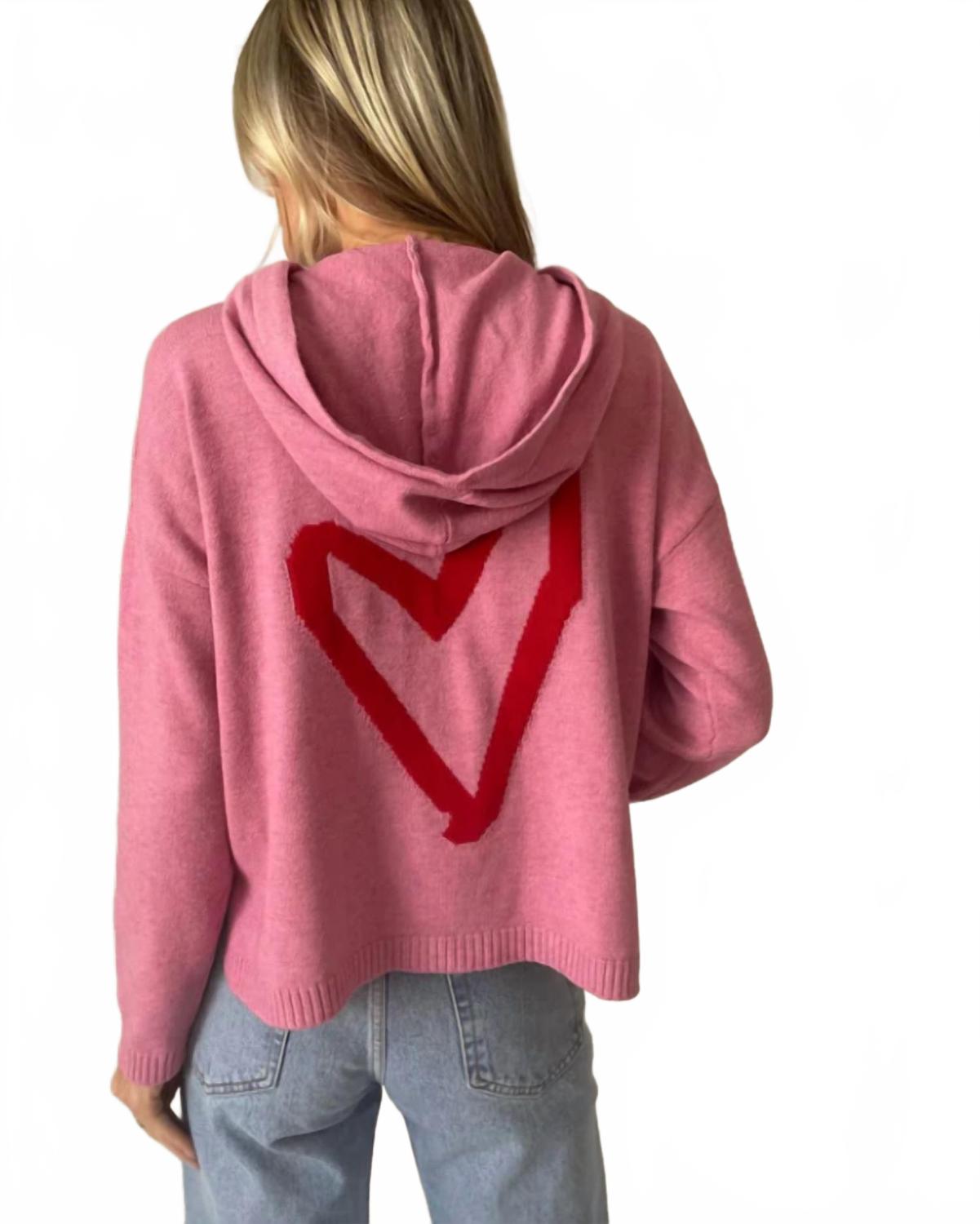 Розовая худи с сердечками SIX/FIFTY 
Розовая худи с сердечками SIX/FIFTY