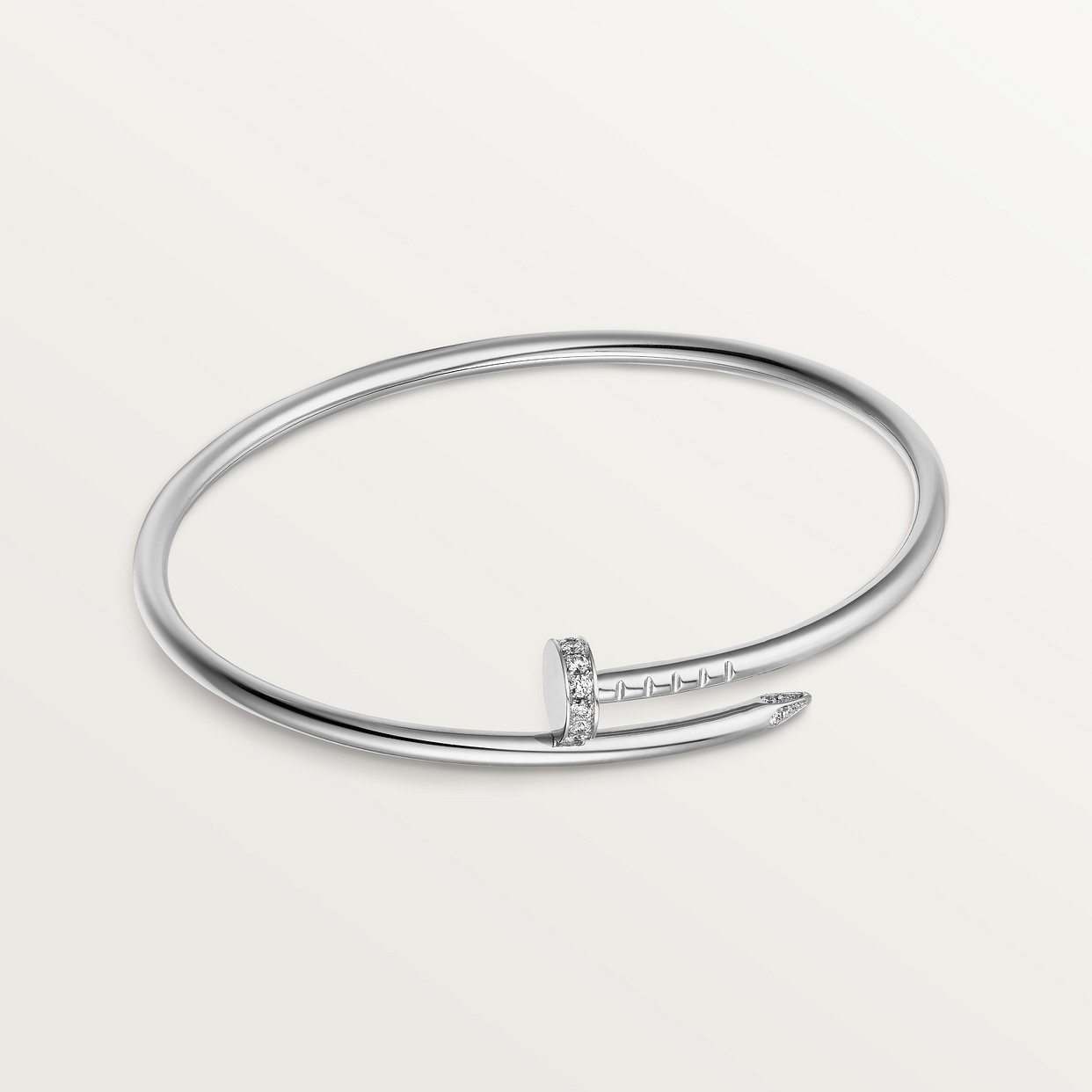 Браслет Cartier Bracelet Juste un Clou, маленькая модель, бриллианты, белое золото
Браслет Cartier Bracelet Juste un Clou, маленькая модель, бриллианты, белое золото