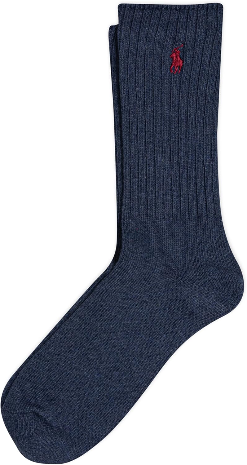 POLO RALPH LAUREN мужские хлопковые ребристые классические носки Crew - 1 пара - однотонный цвет, амортизирующий комфорт, Denim
POLO RALPH LAUREN мужские хлопковые ребристые классические носки Crew - 1 пара - однотонный цвет, амортизирующий комфорт, Denim
