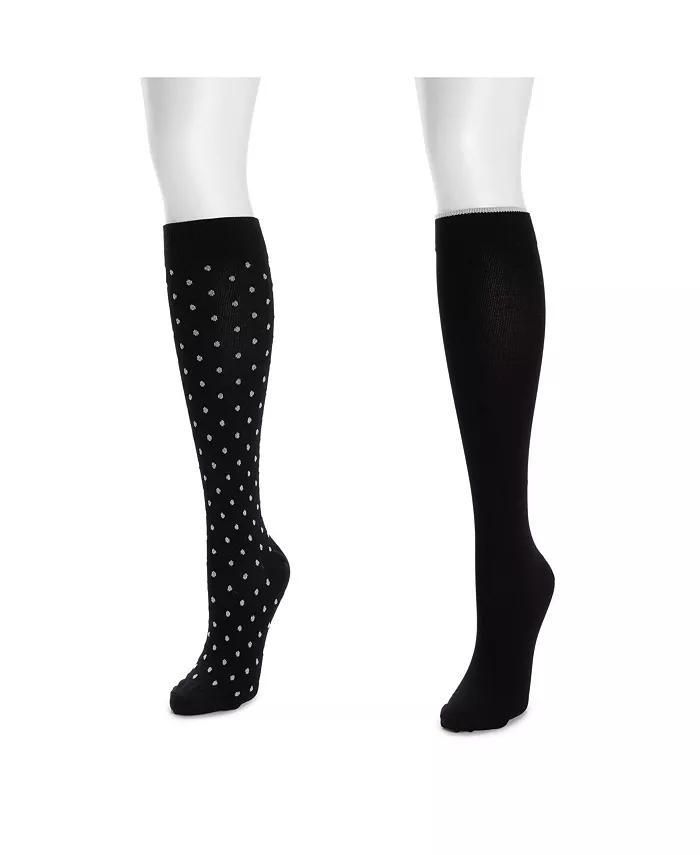 Женские нейлоновые компрессионные гольфы, 2 пары, одни широкие Muk Luks, мультиколор
Женские нейлоновые компрессионные гольфы, 2 пары, одни широкие Muk Luks, мультиколор