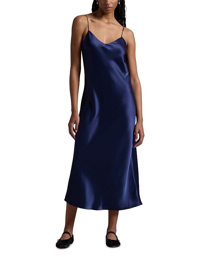 Платье-комбинация Lauren Ralph Lauren, синий 
Платье-комбинация Lauren Ralph Lauren, синий