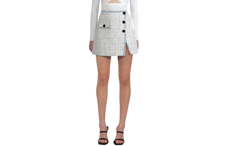 Повседневная короткая юбка Women's White Plaid Self-portrait, белый/розовый
Повседневная короткая юбка Women's White Plaid Self-portrait, белый/розовый