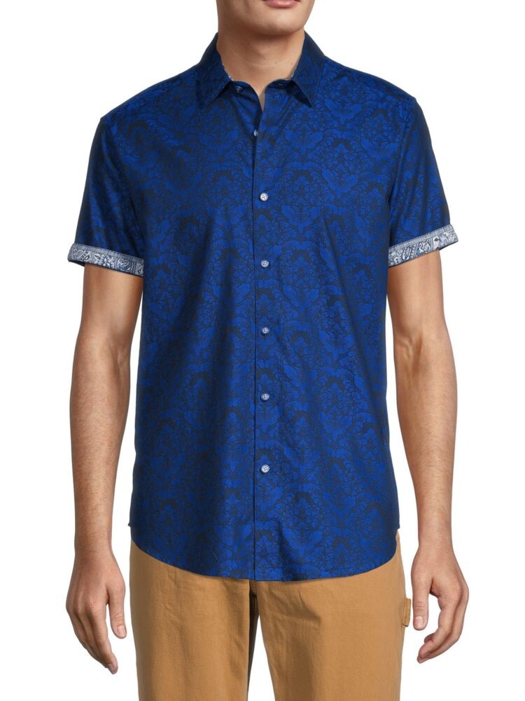 Рубашка классического кроя с коротким рукавом Bayview Robert Graham, темно-синий
Рубашка классического кроя с коротким рукавом Bayview Robert Graham, темно-синий