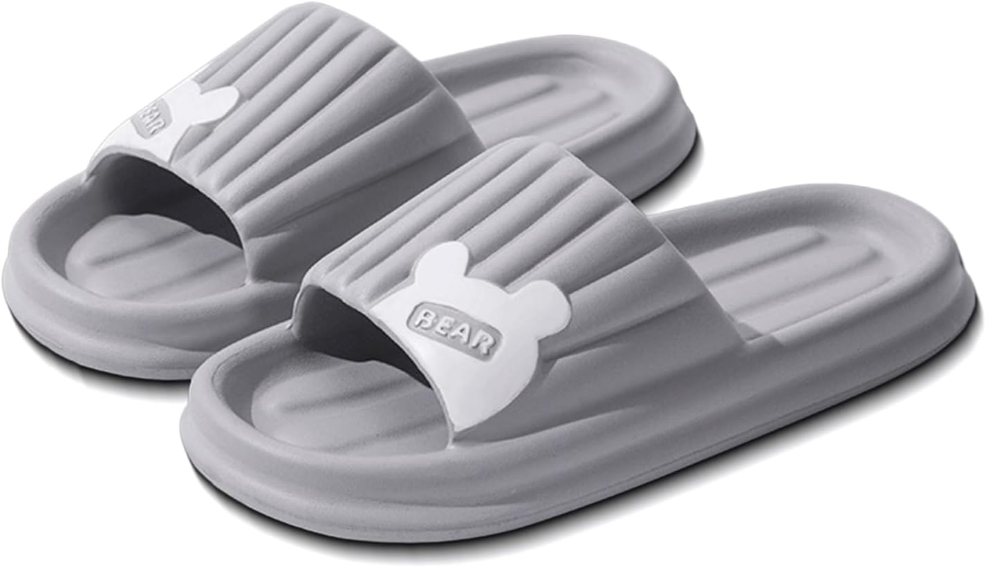 LOTUSTAR облачные тапочки для женщин и мужчин с подушкой в виде медведя, противоскользящие для душа и ванной, с платформой из пены, для дома, улицы и бассейна, серый
LOTUSTAR облачные тапочки для женщин и мужчин с подушкой в виде медведя, противоскользящие для душа и ванной, с платформой из пены, для дома, улицы и бассейна, серый