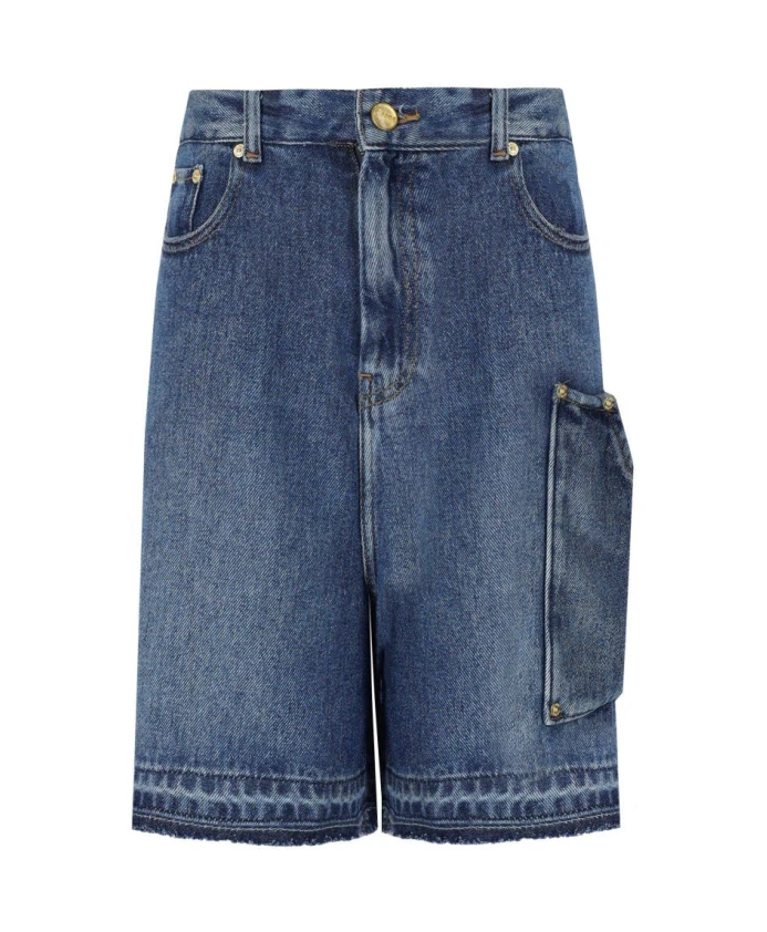 Джинсовая сумка бермуды Ganni, синий
Джинсовая сумка бермуды Ganni, синий