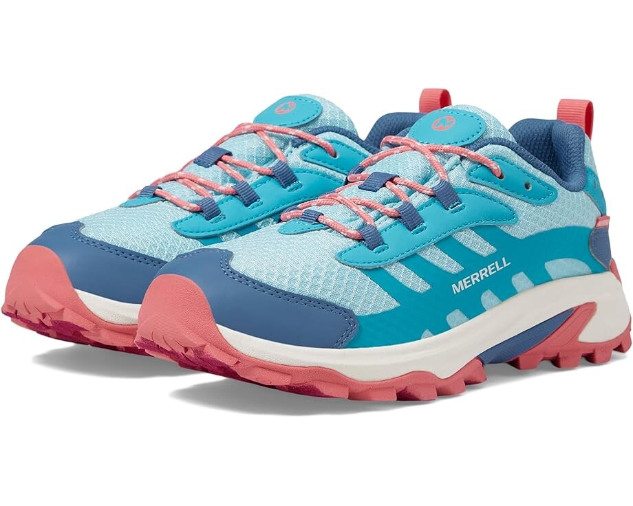 Кроссовки Merrell Kids Moab Speed 2 Low Waterproof, цвет Turquoise/Coral
Кроссовки Merrell Kids Moab Speed 2 Low Waterproof, цвет Turquoise/Coral