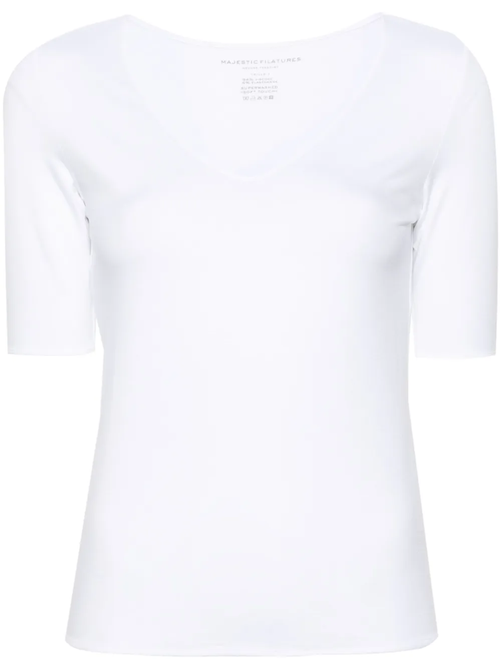 Футболка Maglia с V-образным вырезом Majestic Filatures, белый
Футболка Maglia с V-образным вырезом Majestic Filatures, белый