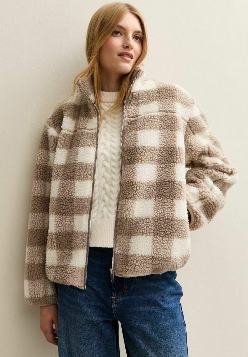 Флисовая куртка New Look CHECKED BORG , Off White/Off-White
Флисовая куртка New Look CHECKED BORG , Off White/Off-White