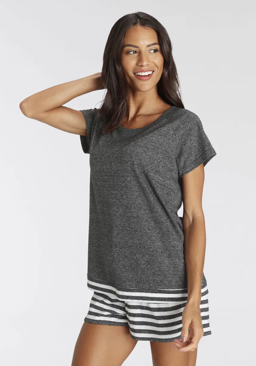 Vivance Dreams Пижама (2 шт.), с полосками, цвет Schwarz Geringelt
Vivance Dreams Пижама (2 шт.), с полосками, цвет Schwarz Geringelt