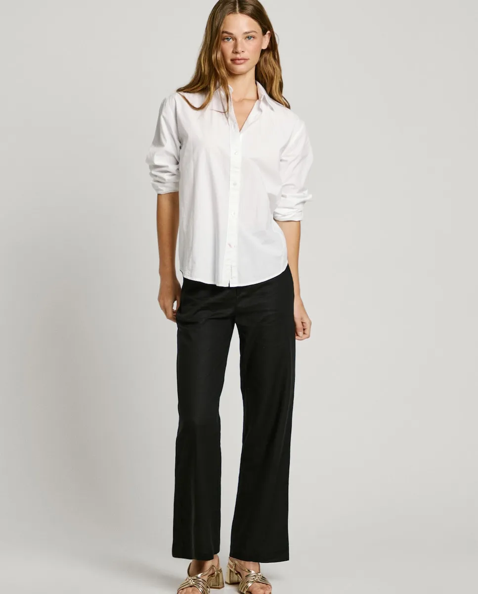 Женские прямые брюки с эластичной талией Pepe Jeans, черный
Женские прямые брюки с эластичной талией Pepe Jeans, черный