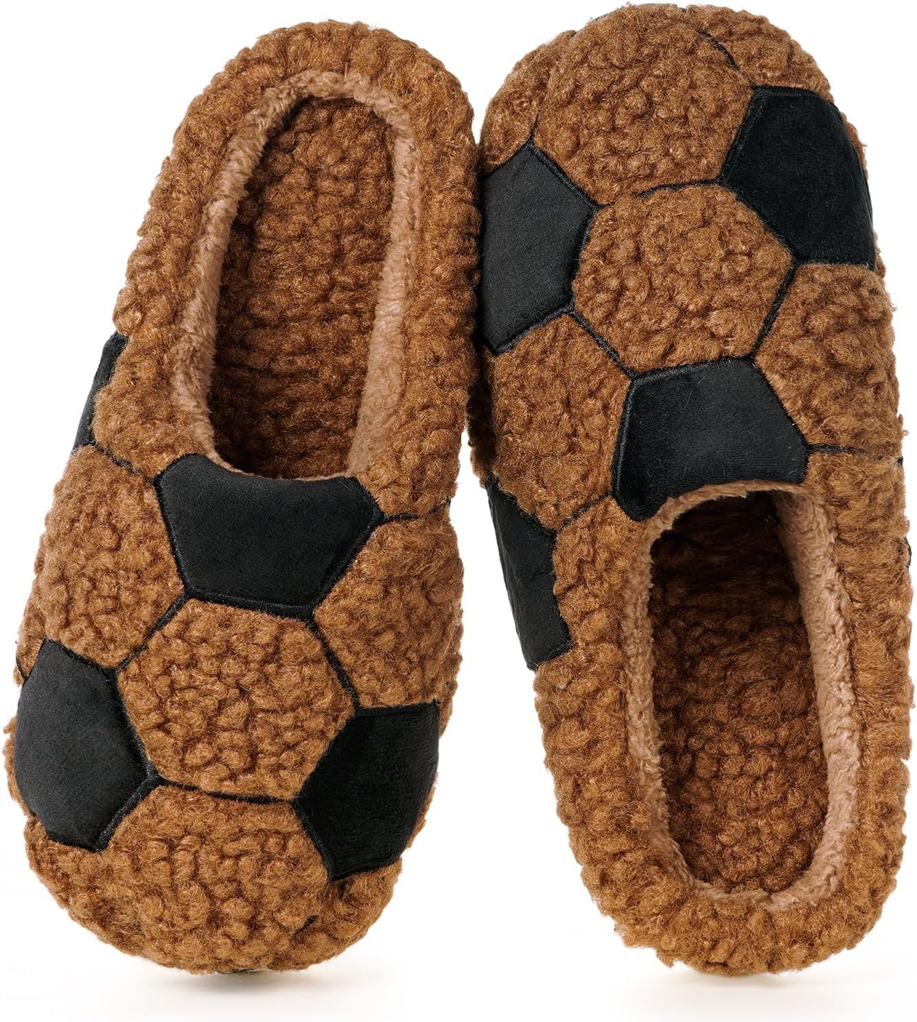 Женские и мужские спортивные тапочки для зала, зимние утепленные плюшевые домашние тапочки с мемори-пеной, уютные шлепанцы для дома и спальни с противоскользящей подошвой Kukto, Football Brown
Женские и мужские спортивные тапочки для зала, зимние утепленные плюшевые домашние тапочки с мемори-пеной, уютные шлепанцы для дома и спальни с противоскользящей подошвой Kukto, Football Brown