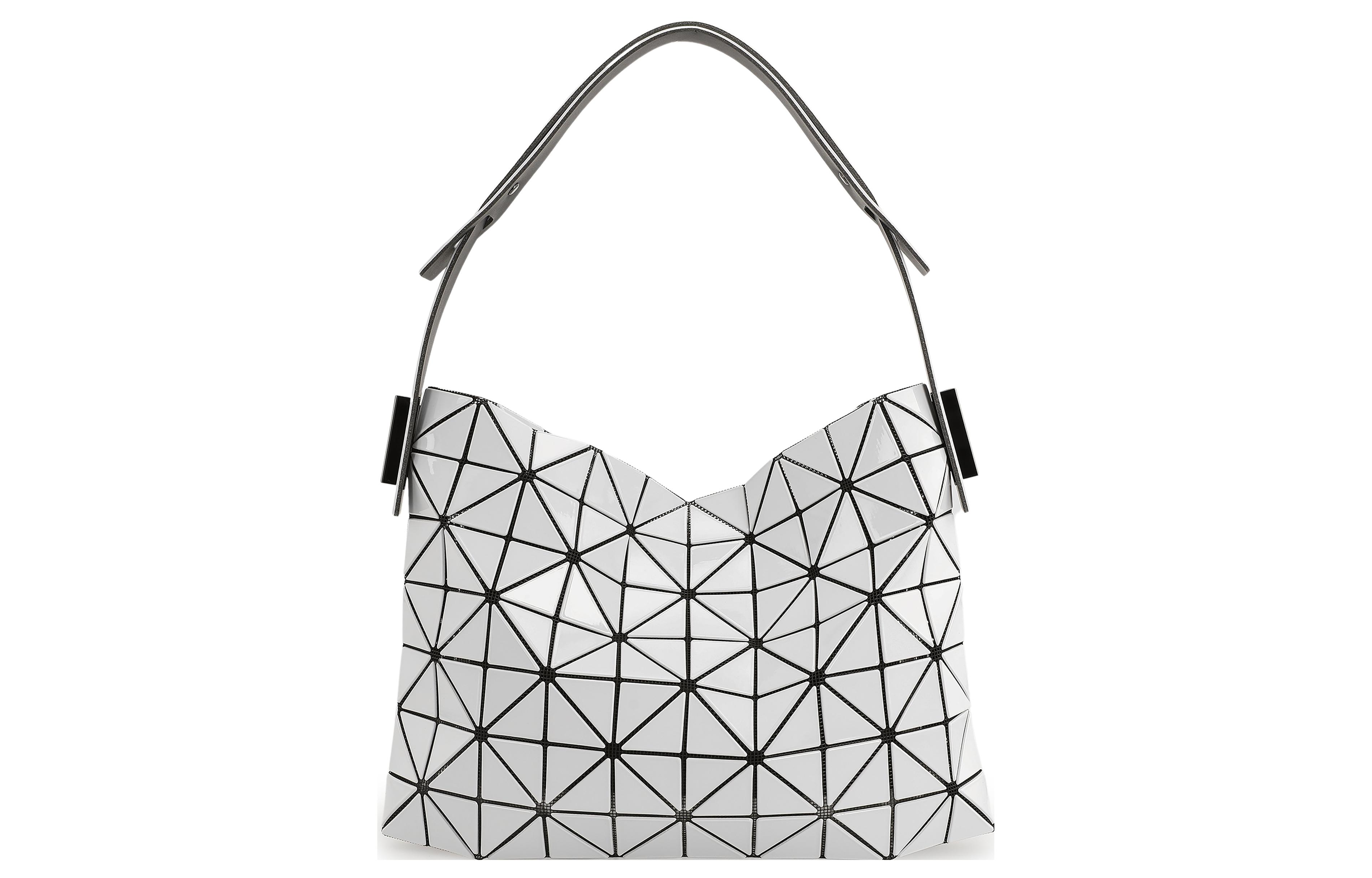 Сумка-багет из винилхлоридной смолы, женская сумка через плечо светло-серый ISSEY MIYAKE 
Сумка-багет из винилхлоридной смолы, женская сумка через плечо светло-серый ISSEY MIYAKE