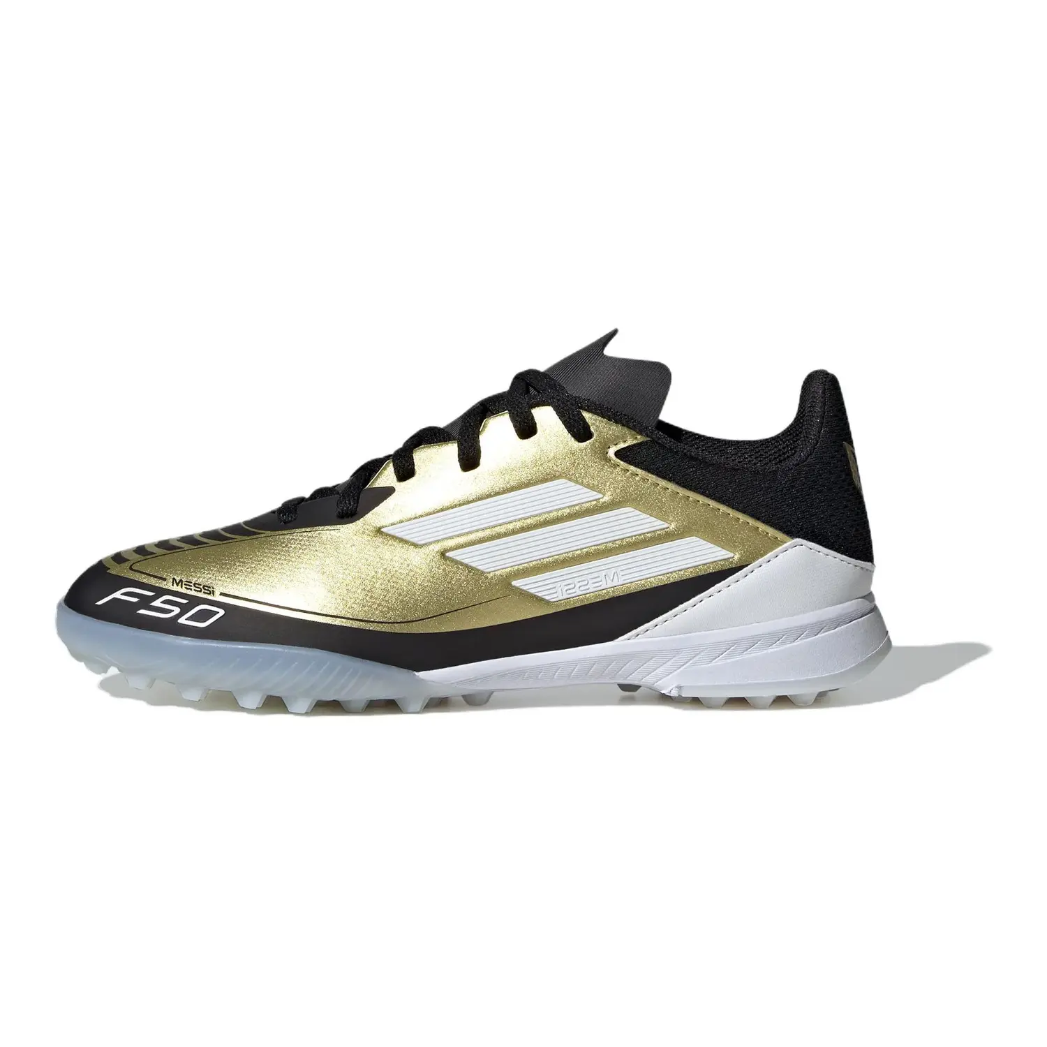 Adizero F50 Messi League TF K 'Triunfo Dorado' Adidas, черный
Adizero F50 Messi League TF K 'Triunfo Dorado' Adidas, черный