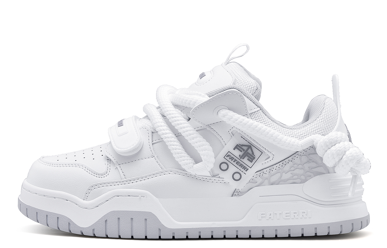 Faterri Антискользящие и износостойкие низкие скейтерские кроссовки унисекс серо-белые, цвет Gray White
Faterri Антискользящие и износостойкие низкие скейтерские кроссовки унисекс серо-белые, цвет Gray White
