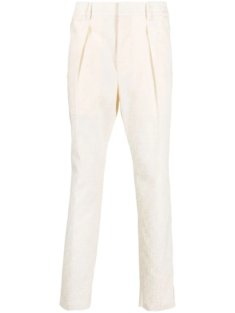 Брюки строгого кроя с логотипом FF FENDI, нейтральный
Брюки строгого кроя с логотипом FF FENDI, нейтральный