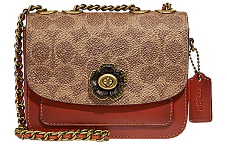 COACH Маленькая квадратная сумка через плечо из телячьей кожи с аппликацией
COACH Маленькая квадратная сумка через плечо из телячьей кожи с аппликацией