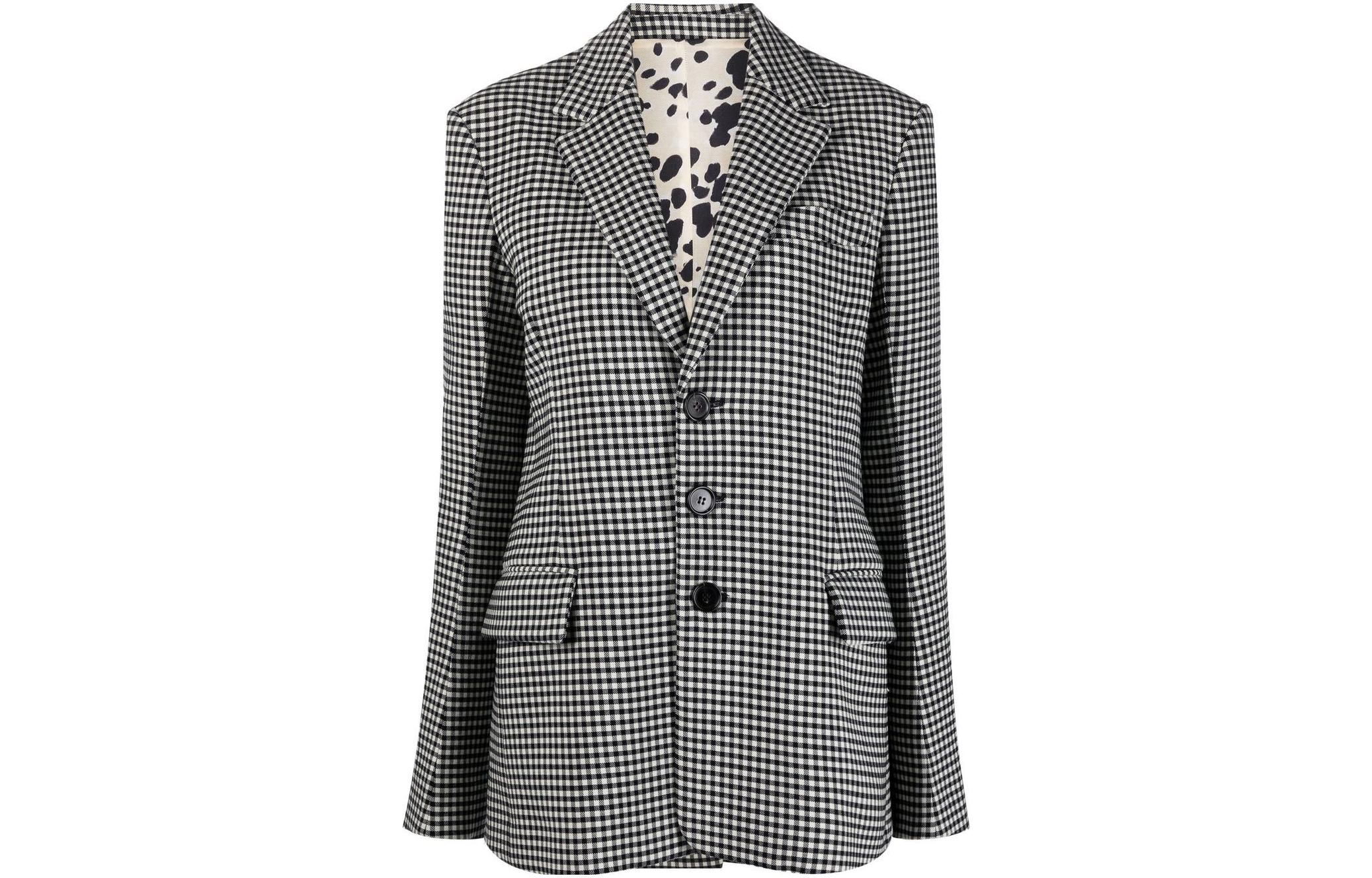 MARNI Приталенный двубортный пиджак, Black
MARNI Приталенный двубортный пиджак, Black