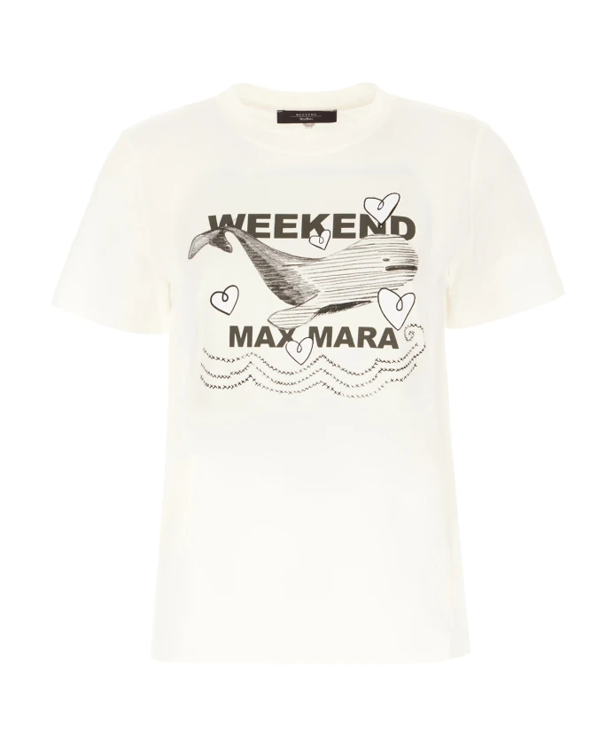 Повседневная хлопковая футболка Weekend Max Mara, бежевый
Повседневная хлопковая футболка Weekend Max Mara, бежевый