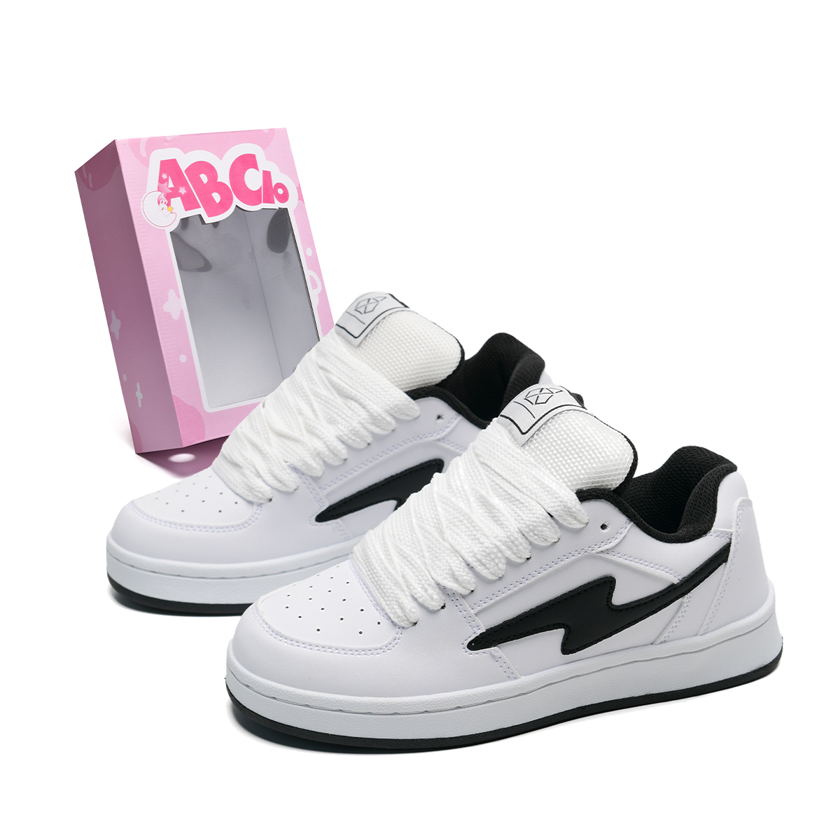 ABCIO Скользоустойчивые водонепроницаемые амортизирующие низкие скейтерские кроссовки унисекс в коробке белые с черной подошвой, цвет White with Black Sole
ABCIO Скользоустойчивые водонепроницаемые амортизирующие низкие скейтерские кроссовки унисекс в коробке белые с черной подошвой, цвет White with Black Sole