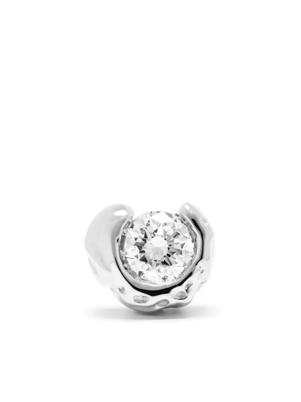 Серьга-гвоздик Molten из белого золота с бриллиантом Maria Black, серебяный
Серьга-гвоздик Molten из белого золота с бриллиантом Maria Black, серебяный