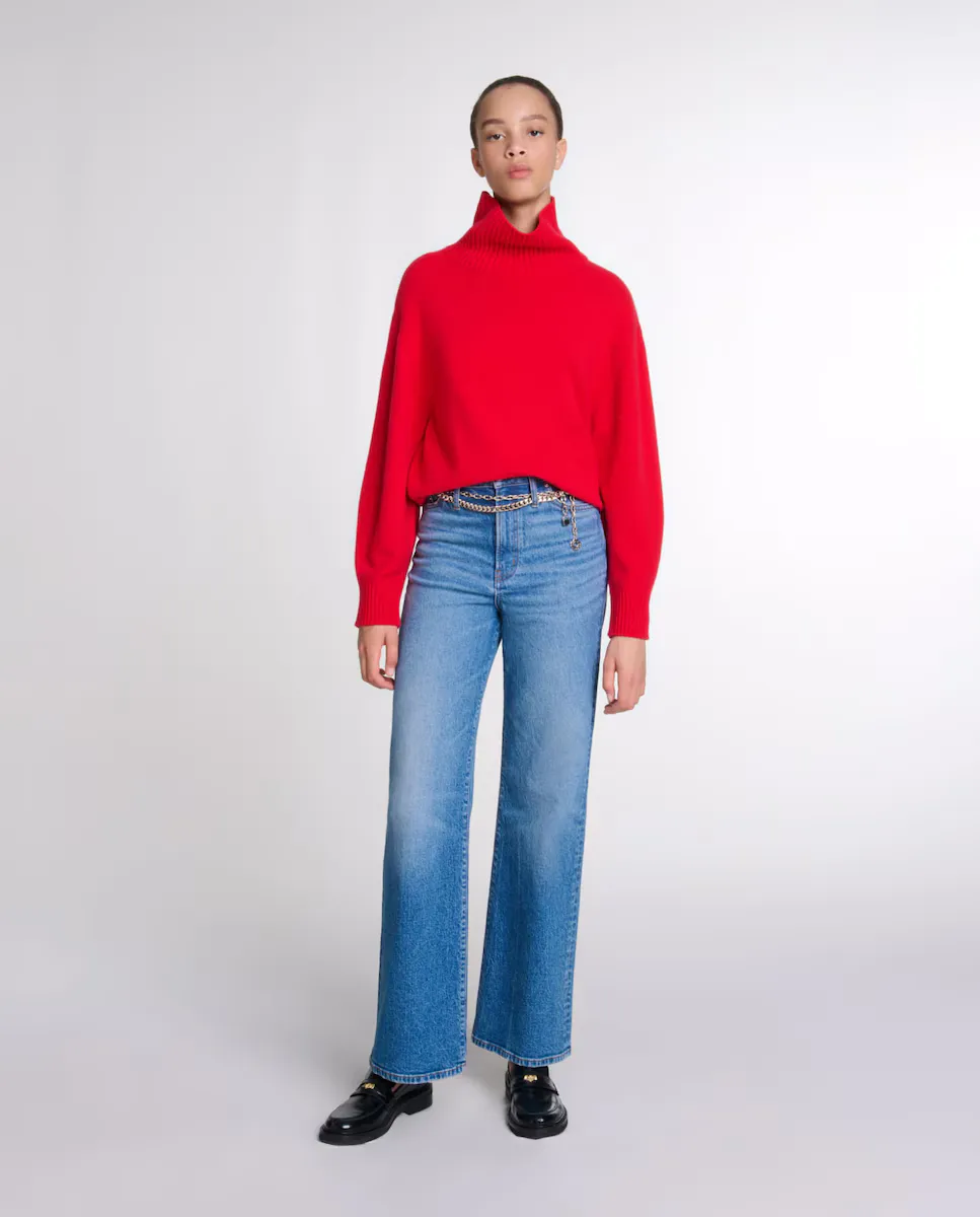 Женские джинсы с ремнем Maje, синий
Женские джинсы с ремнем Maje, синий