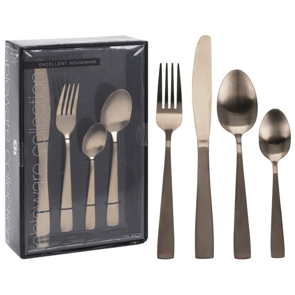 Отличная посуда 16 шт. Набор столовых приборов матовое золото Excellent Houseware
Отличная посуда 16 шт. Набор столовых приборов матовое золото Excellent Houseware