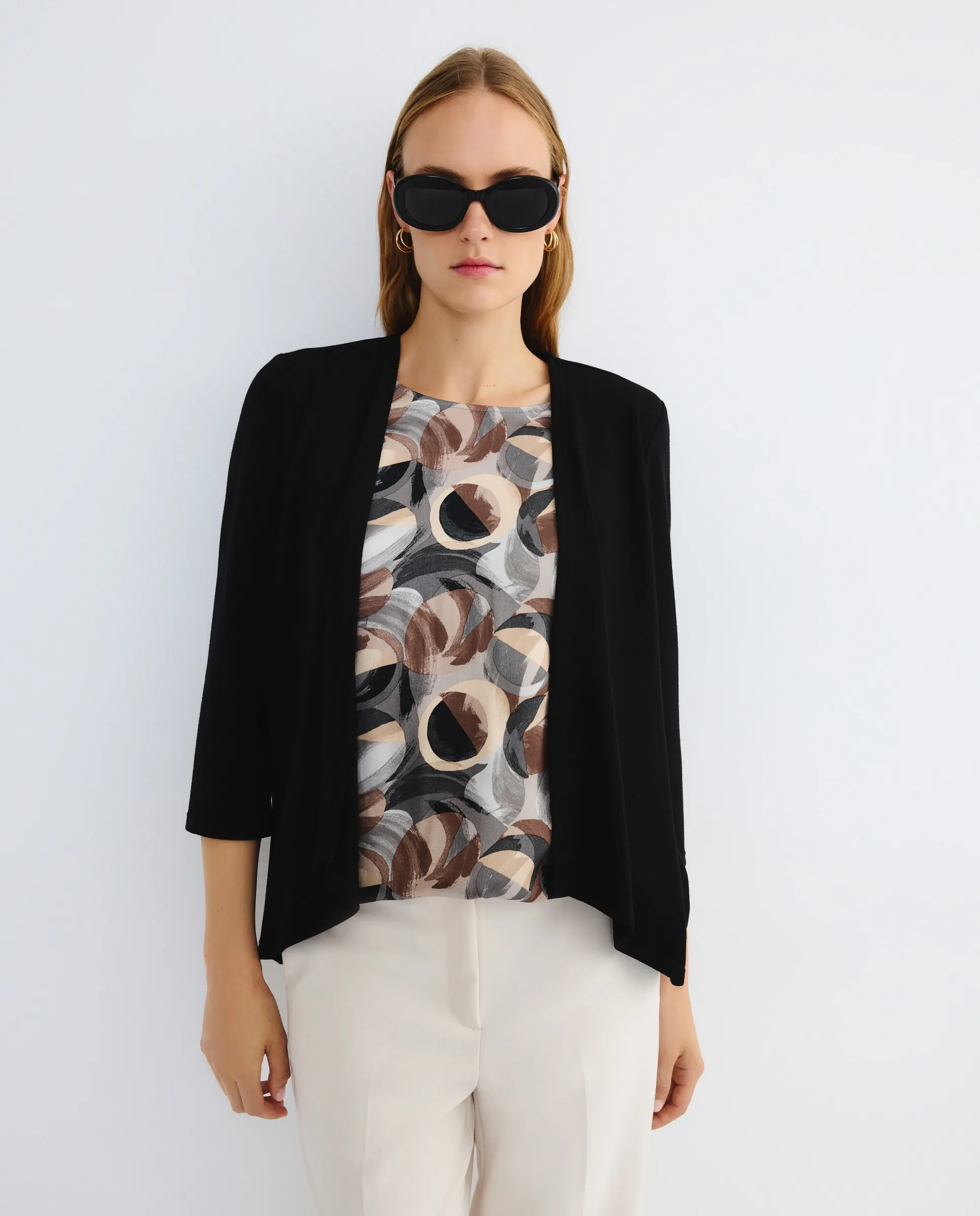 Ложный комплект для женщин с гладкими рукавами три четверти Zermatt, черный
Ложный комплект для женщин с гладкими рукавами три четверти Zermatt, черный