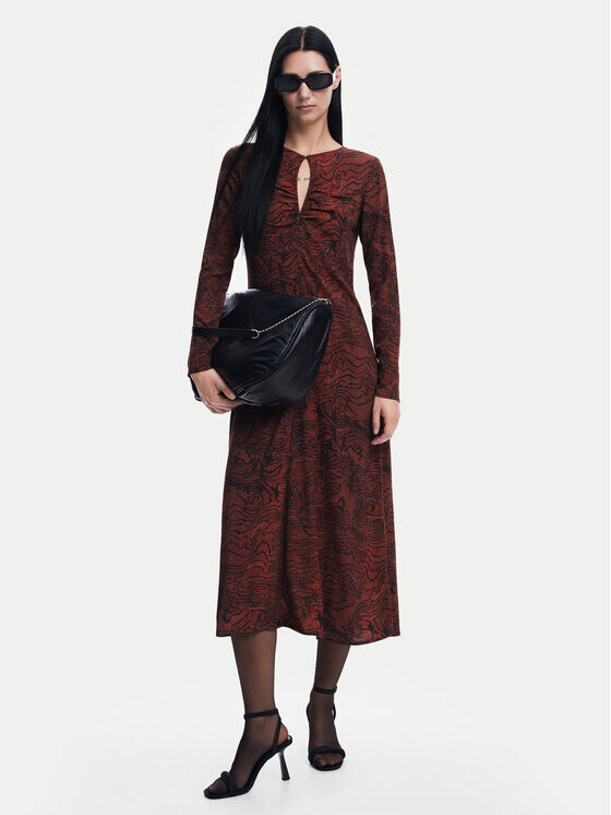 Платье на каждый день, стандартного кроя Desigual, коричневый
Платье на каждый день, стандартного кроя Desigual, коричневый