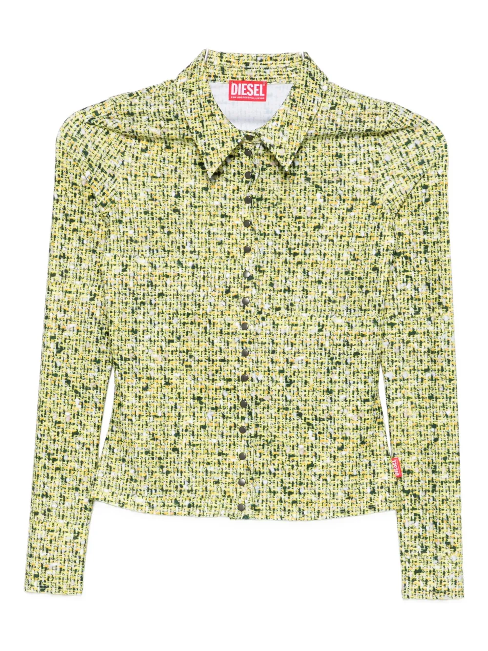 Топ с длинными рукавами и узором DIESEL, зеленый
Топ с длинными рукавами и узором DIESEL, зеленый