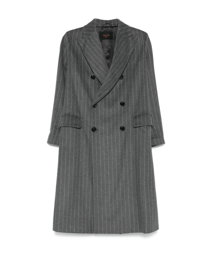 Серое двубортное пальто в тонкую полоску Paltã², серый
Серое двубортное пальто в тонкую полоску Paltã², серый