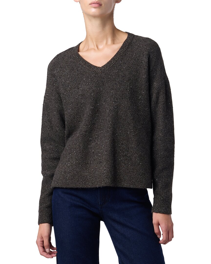Свитер JOE'S Jeans с V-образным вырезом и люрексом, черный
Свитер JOE'S Jeans с V-образным вырезом и люрексом, черный