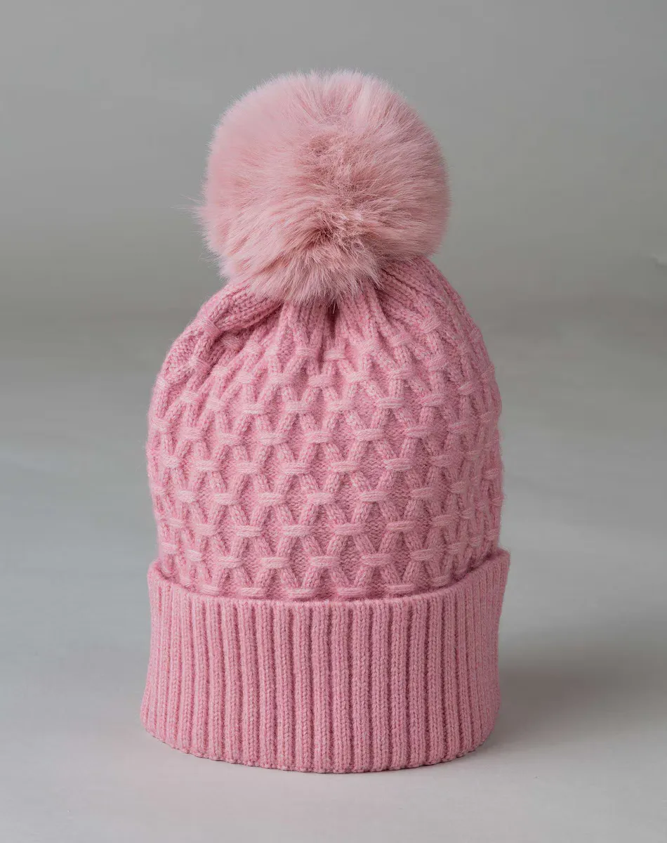 Женская шерстяная шапка с помпоном из меха рекса De la Roca, розовый
Женская шерстяная шапка с помпоном из меха рекса De la Roca, розовый