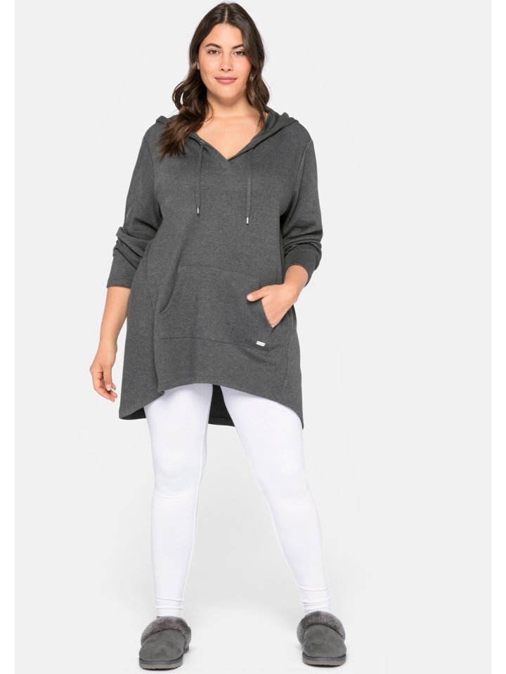 Длинная рубашка серого меланжа sheego
Длинная рубашка серого меланжа sheego