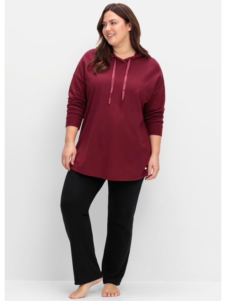 Футболка sheego, темно-красный 
Футболка sheego, темно-красный