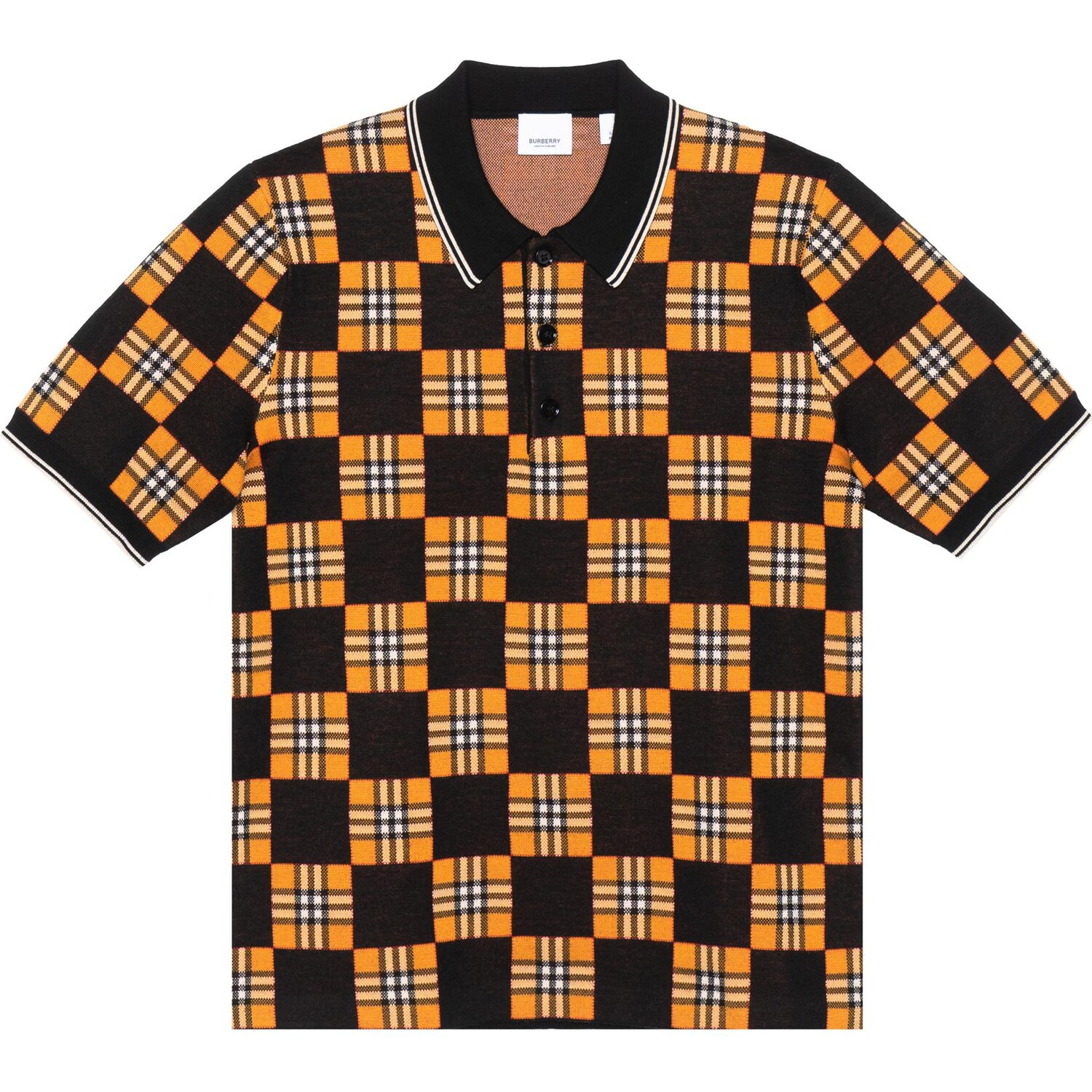 SS21 Мужская контрастная клетчатая жаккардовая рубашка поло с коротким рукавом оранжевого цвета Burberry, оранжевый
SS21 Мужская контрастная клетчатая жаккардовая рубашка поло с коротким рукавом оранжевого цвета Burberry, оранжевый
