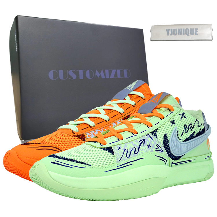 Nike Ja 1 Амортизирующие нескользящие низкие баскетбольные кроссовки мужские зеленые оранжевые непарные
Nike Ja 1 Амортизирующие нескользящие низкие баскетбольные кроссовки мужские зеленые оранжевые непарные