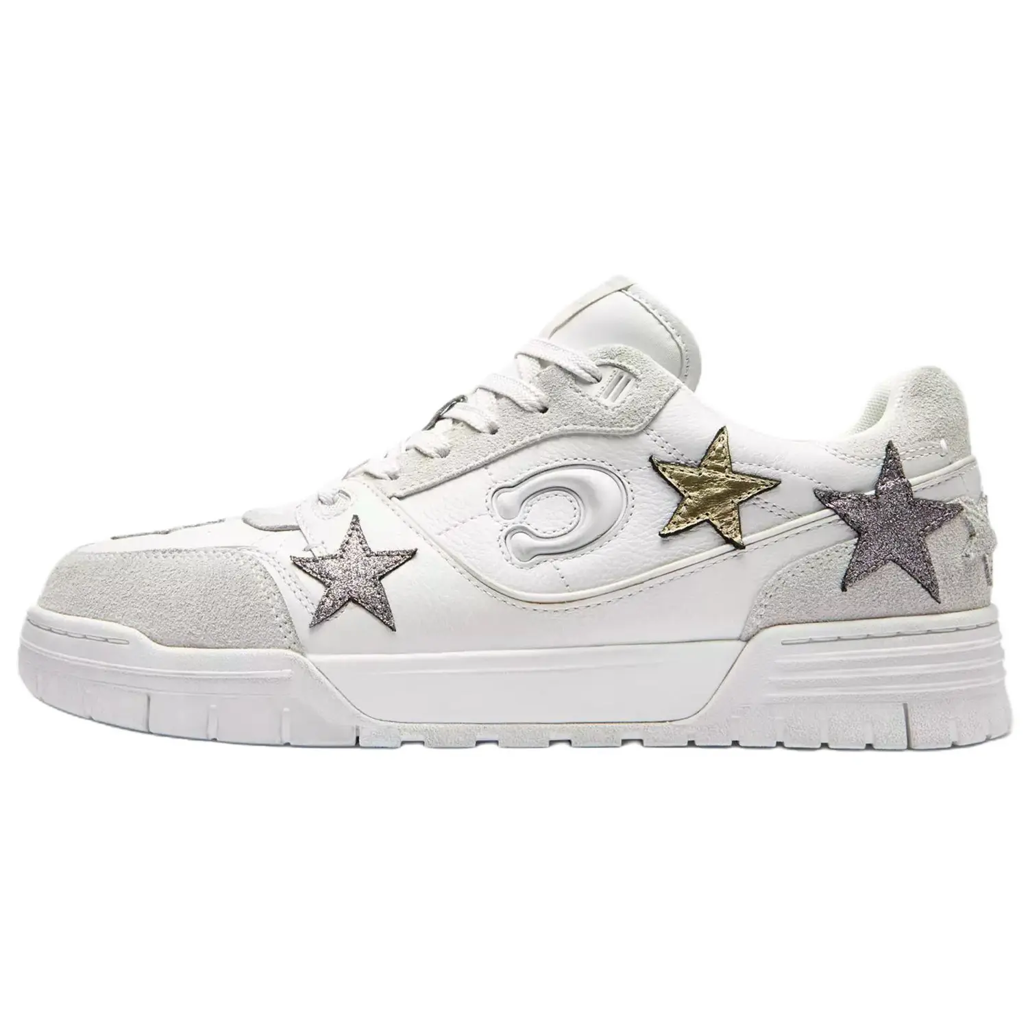 Coach Мужские низкие скейтбордистские кроссовки Soho из кожи и замши, белый
Coach Мужские низкие скейтбордистские кроссовки Soho из кожи и замши, белый